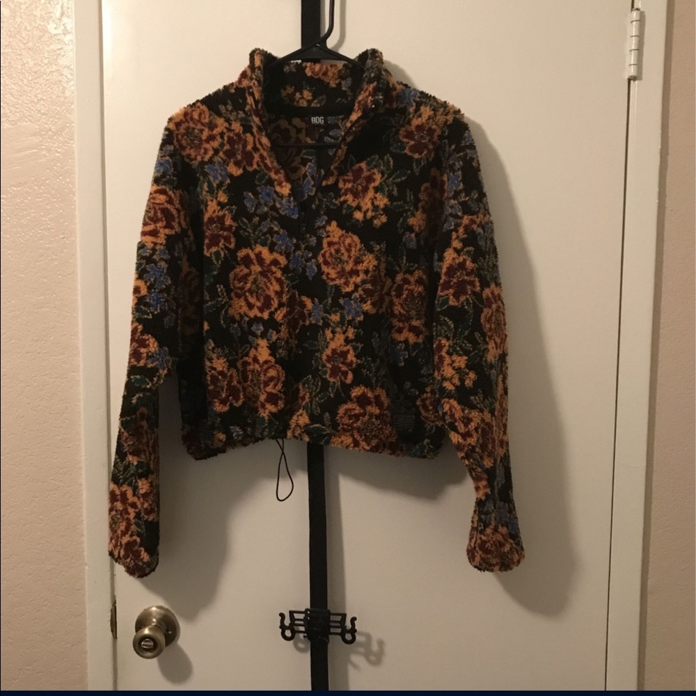BDG Cropped Teddy Jacket
